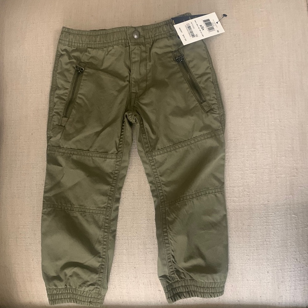 Brand new with tags 2t Polo army green cargo pants.